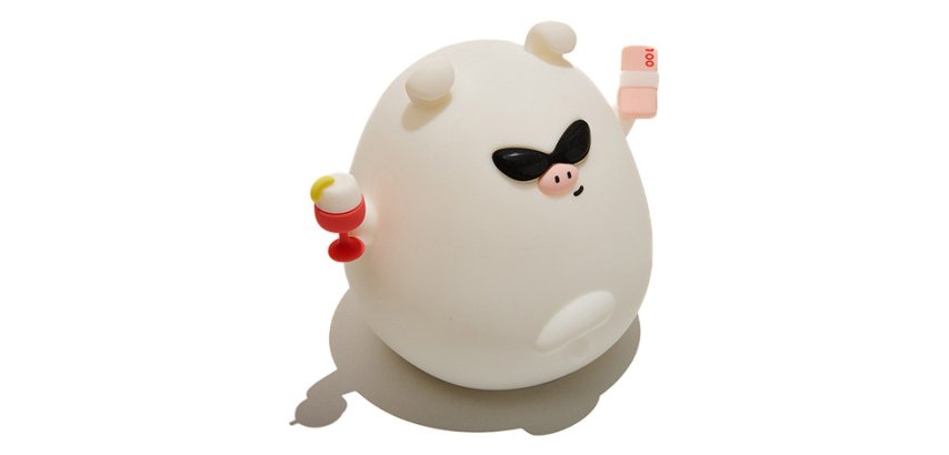 Muitomas SILLAMPPIG decoration lighting Light decoration figure