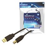 MediaRange MRCS101 USB Cable 1.8 m USB A USB B Black