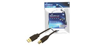 MediaRange MRCS101 USB-kabel 1,8 m USB A USB B Zwart
