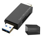 DLH DY-TU5315 lecteur de carte mémoire USB 3.0 Type-A/Type-C Noir