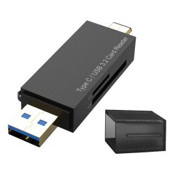 DLH DY-TU5315 lecteur de carte mémoire USB 3.0 Type-A/Type-C Noir