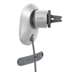 Belkin BoostCharge Pro Téléphone portable Gris Allume-cigare Recharge sans fil Auto