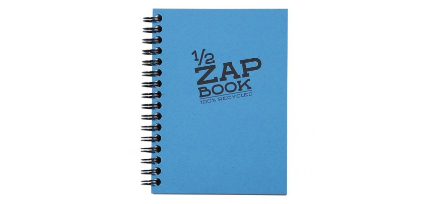 1/2 Zap Book carnet spiralé 80F A6 80g - Aléatoire