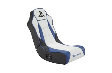 X Rocker 2021026 Video Game Chair Console Gaming Chair Upholstered Seat Black, Blue, White
