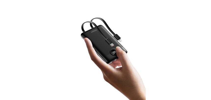 VEGER C11 VG-W1170 PowerBank 10000mAh smallest PD20W with cables bulit-in