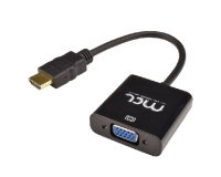 MCL CG-287C2 câble vidéo et adaptateur 0,2 m HDMI Type A (Standard) VGA (D-Sub) + 3,5 mm Noir