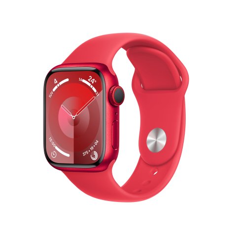 Apple Watch Series 9 41 mm Numérique 352 x 430 pixels Écran tactile 4G Rouge Wifi GPS (satellite)