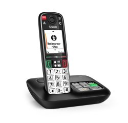 Gigaset EASY 500A Telefono analogico/DECT Identificatore di chiamata Nero, Argento