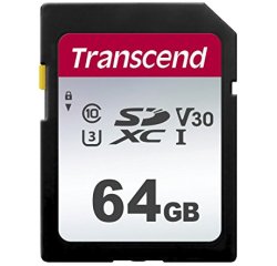 Transcend SD Card SDXC 300S 64GB
