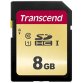 Transcend 8GB, UHS-I, SD 8 Go SDHC MLC Classe 10