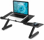 DLH Support ergonomique - table de lit pliable pour ordinateur portables et tablettes