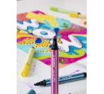 Feutre coloriage stabilo pen 68 max arty encre aquarellablepointe large biseautee etui carton 24 coloris assortis