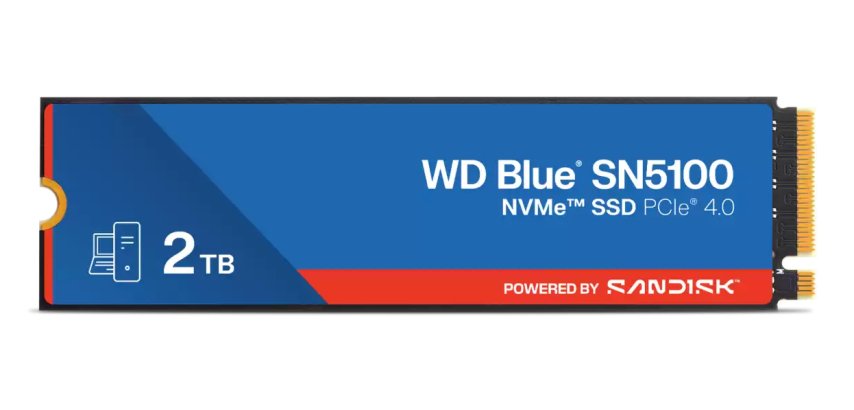 Western Digital WD Blue SN5100 2 To M.2 PCI Express 4.0 NVMe QLC 3D NAND