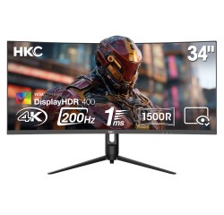 MCL Moniteur 34" VA UWQHD, 2 * HDMI + DP 1.4 + A/O