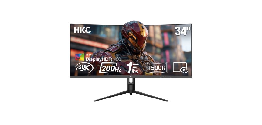 MCL Moniteur 34" VA UWQHD, 2 * HDMI + DP 1.4 + A/O