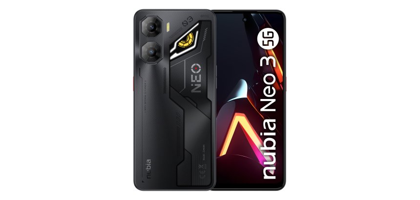 Nubia Neo 3 5G 17,3 cm (6.8") Double SIM USB Type-C 8 Go 256 Go 6000 mAh Noir