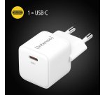 Intenso POWER ADAPTER USB-C GAN/7803022 Universale Bianco AC Ricarica rapida Interno