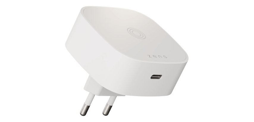 ZENS ZESC18W/00 oplader voor mobiele apparatuur Hoofdtelefoons, Smartphone, Universeel Wit AC Draadloos opladen Snel opladen Binnen