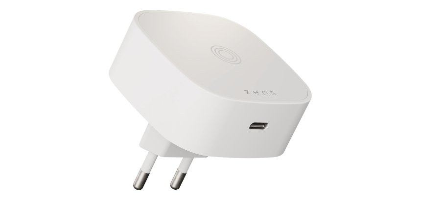 ZENS ZESC18W/00 mobile device charger Headphones, Smartphone, Universal White Mains Wireless charging Fast charging Indoor