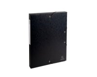 Boite de classement Exabox Dos 25mm Carte lustrée - A4 - Noir