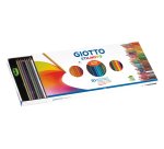 Giotto Astuccio 50 Pastelli A Matita Stilnovo - Contiene 44 Colori Classici, Oro, Argento, E 4 Fluo - Diametro Mina 3,8Mm