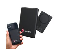 Techmade TM-WWQ73-MIL batteria portatile Polimeri di litio (LiPo) 5000 mAh Carica wireless Nero