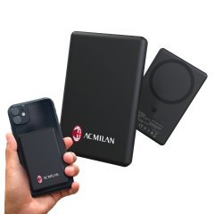 Techmade TM-WWQ73-MIL power bank Lithium Polymer (LiPo) 5000 mAh Wireless charging Black