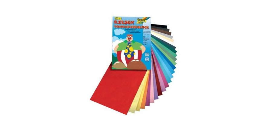 Bloc dessin folia lisse couleur 24x32 cm 130g 50      feuilles coloris assortis
