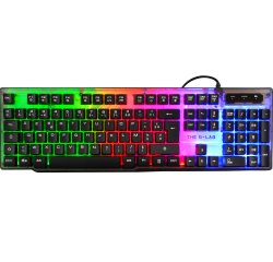 The G-Lab Keyz Neon teclado Juego USB QWERTY Español Negro
