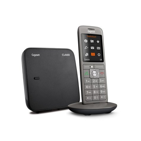 Gigaset CL660 Analog/DECT telephone Caller ID Anthracite