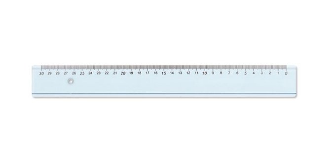 ARDA 28930MAN ruler Desk ruler 300 mm Light Blue