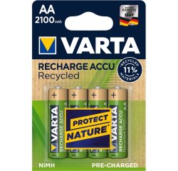 Varta Recycled AA 2100mAh Batteria ricaricabile Stilo AA Nichel-Metallo Idruro (NiMH)