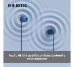 Sony IER-EX15C Auricolare Cablato In-ear Musica e Chiamate USB tipo-C Nero