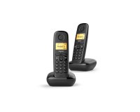 Gigaset A270 Duo Teléfono DECT Identificador de llamadas Negro
