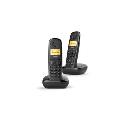Gigaset A270 Duo Teléfono DECT Identificador de llamadas Negro