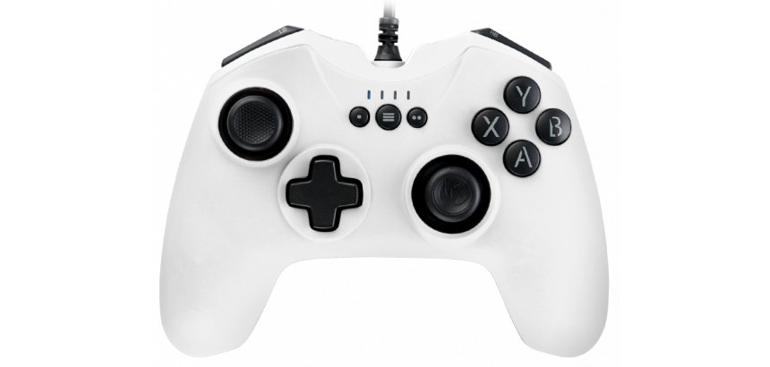 NACON PCGC-100WHITE mando y volante Blanco USB Gamepad Analógico/Digital PC