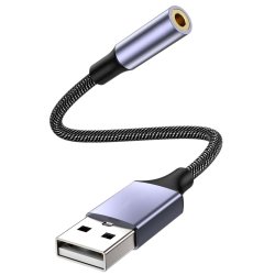 DLH DY-AD5460 câble vidéo et adaptateur 0,13 m USB Type-A Noir, Gris