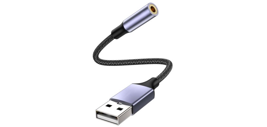 DLH DY-AD5460 câble audio 0,13 m USB Type-A Noir, Gris