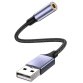 DLH DY-AD5460 câble vidéo et adaptateur 0,13 m USB Type-A Noir, Gris
