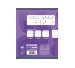 Cahier Travaux Pratiques Écriture piqué 8000 CARTE 17x22 cm 32 pages double ligne 5 mm/uni 90 g - Violet