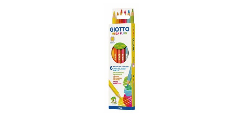 Giotto F225700 pastello colorato Colori assortiti 6 pz