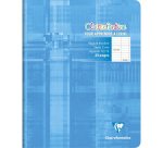 Cahier piqué 17x22 cm 32 pages grands carreaux 3 mm agrandis 12/12 mm - Assortis