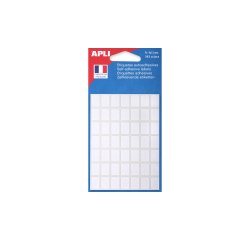 Etiquettes blanches 9 x 13 mm Apli pour écriture manuelle - Pochette de 343