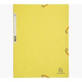 Chemise 3 rabats & élastique, en carte lustrée 5/10e, 400gr. Format 24x32cm. Jaune Citron