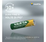 Varta Recharge Accu Power AAA 1000 mAh Blister da 4 (Batteria NiMH Accu Precaricata, Micro, ricaricabile, pronta all'uso)