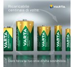 Varta Recharge Accu Power AAA 800 mAh Blister da 4 (Batteria NiMH Accu Precaricata, Micro, ricaricabile, pronta all'uso)