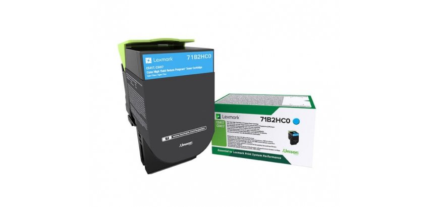Lexmark X417 - Hohe Ergiebigkeit - Cyan - original - Tonerpatrone - LCCP, LRP