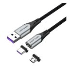 Vention CQNHD cable USB USB 2.0 0,5 m USB A USB C/Micro-USB B 0,48 Gbit/s Negro