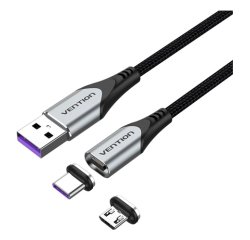Vention CQNHD cable USB USB 2.0 0,5 m USB A USB C/Micro-USB B 0,48 Gbit/s Negro