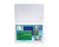 Etui 4 cartes  8,5X5,4 PVC 20/100ème incolore